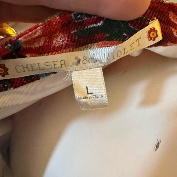 Chelsea & Violet Red and Blue Wide Leg Pants - Picture 11 of 11